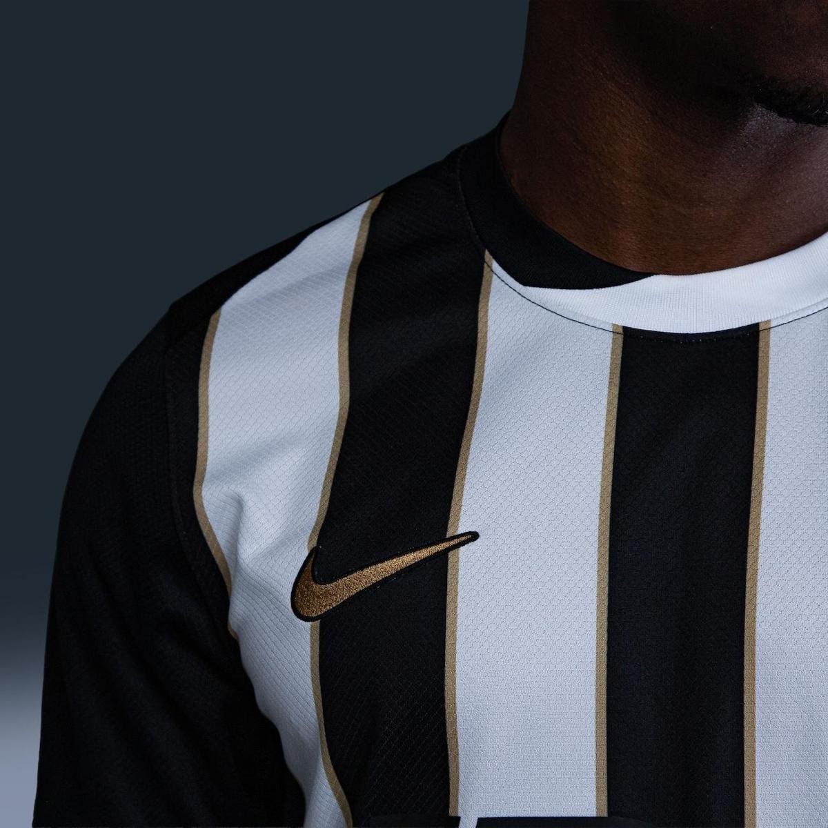 Camisa Atlético Mineiro Nike I 2026/27 Torcedor Pro Masculina - Preto+Branco