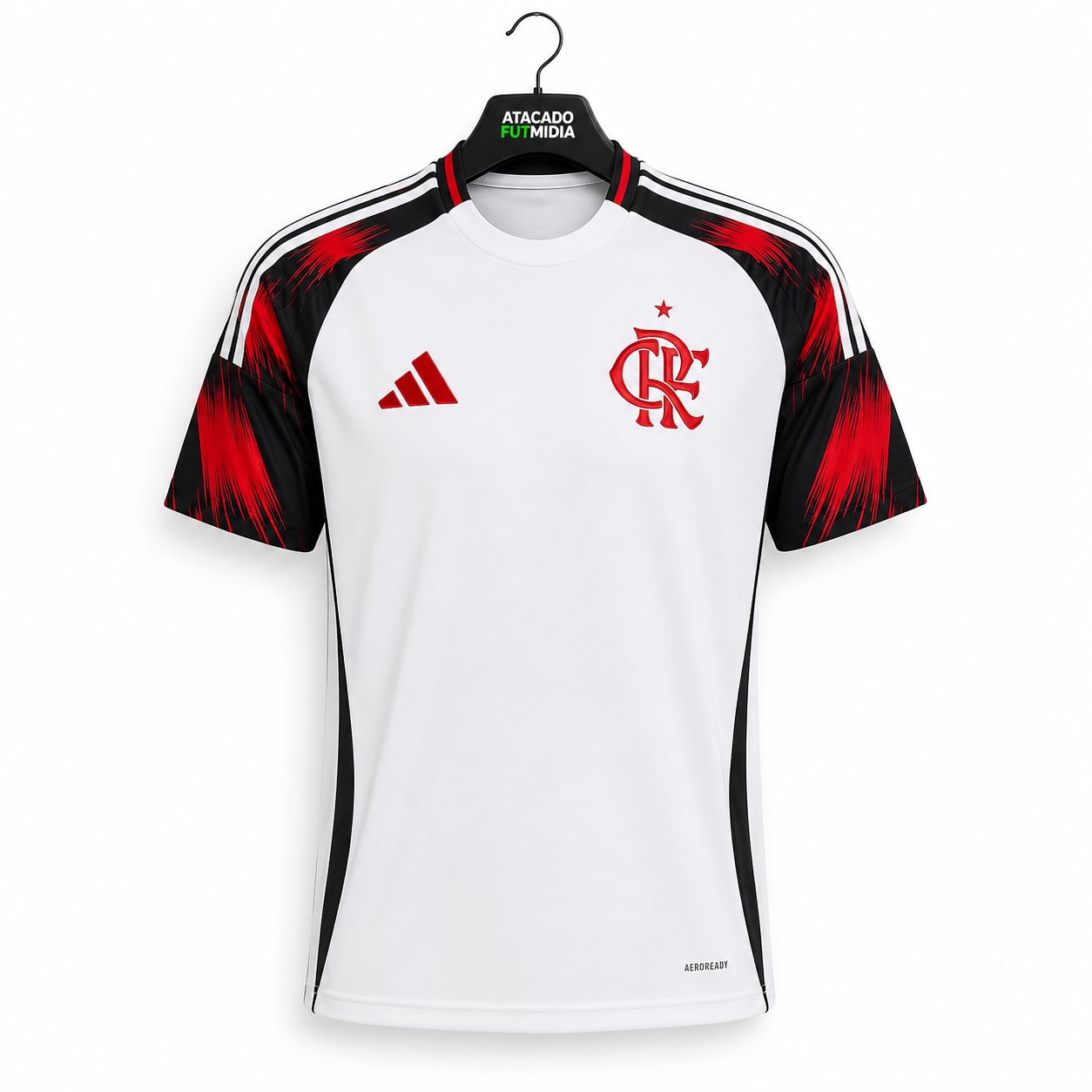 Camisa Flamengo II 25/26 Torcedor Adidas Feminina - Branco