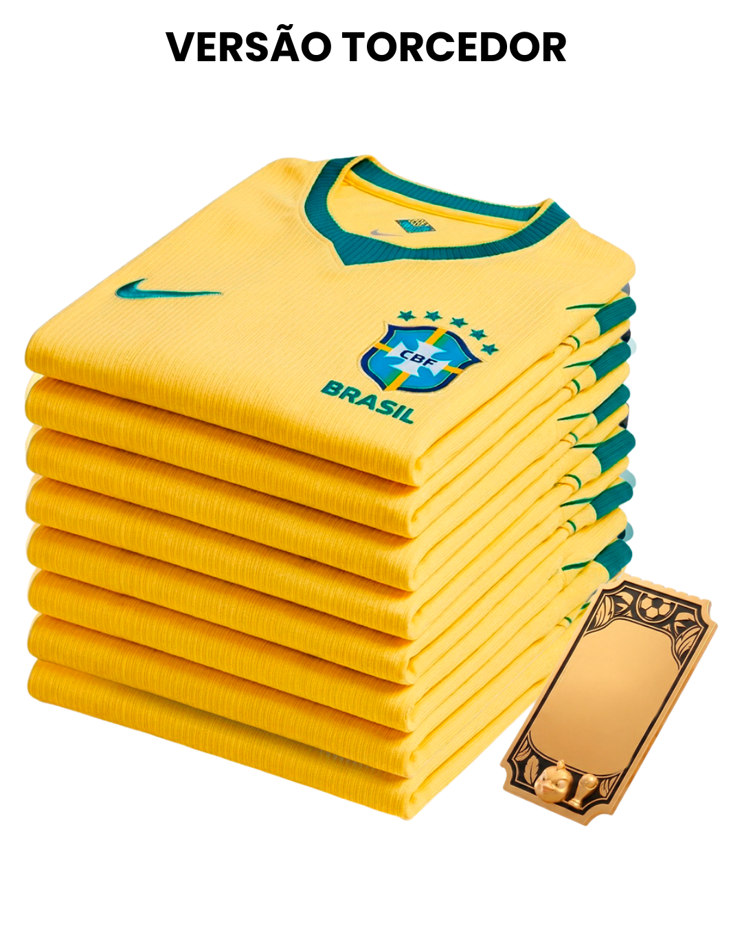 Grade Fechada 12 Peças - Brasil Torcedor Masculina 2026