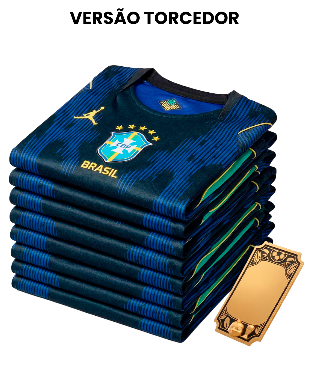 Grade Fechada Brasil Torcedor Azul - 12 Peças