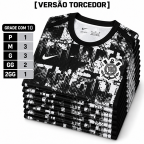Grade Fechada Corinthians Treino Torcedor Masculino - 10 Peças