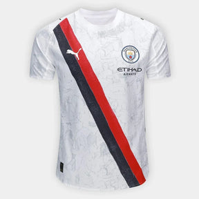 Camisa Manchester City Branca 25/26 Torcedor Masculina