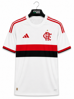Camisa Adidas Flamengo II 2026/27 Torcedor Feminina - Branco