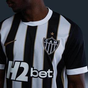 Camisa Atlético Mineiro Nike I 2026/27 Torcedor Pro Masculina - Preto+Branco
