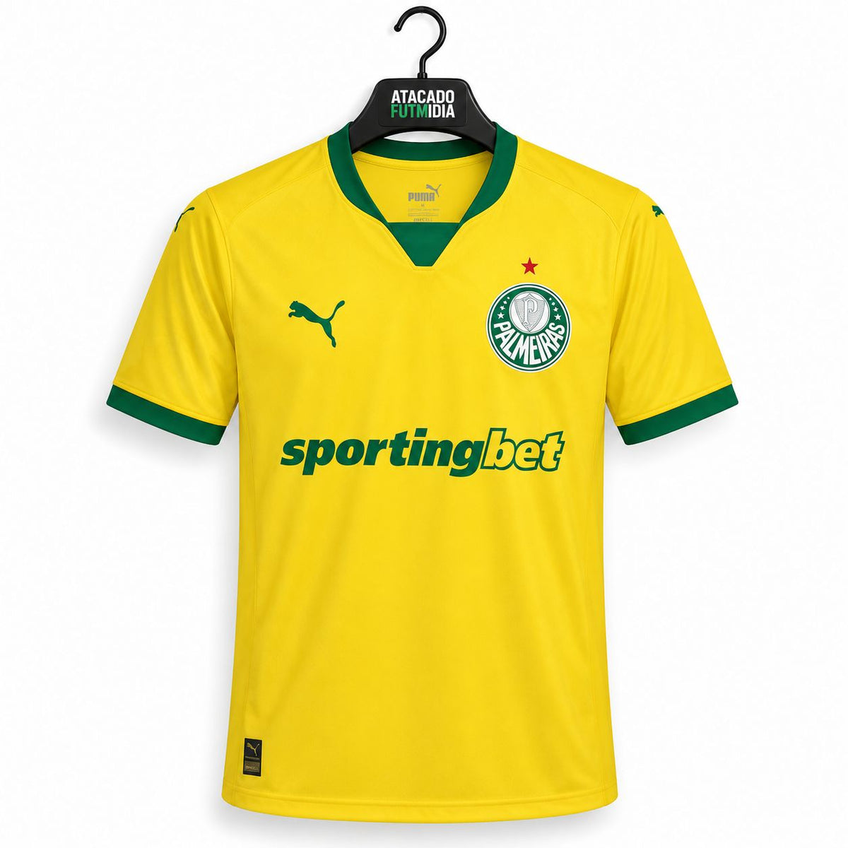 Camisa Palmeiras III 25/26 Home Masculina - Amarela
