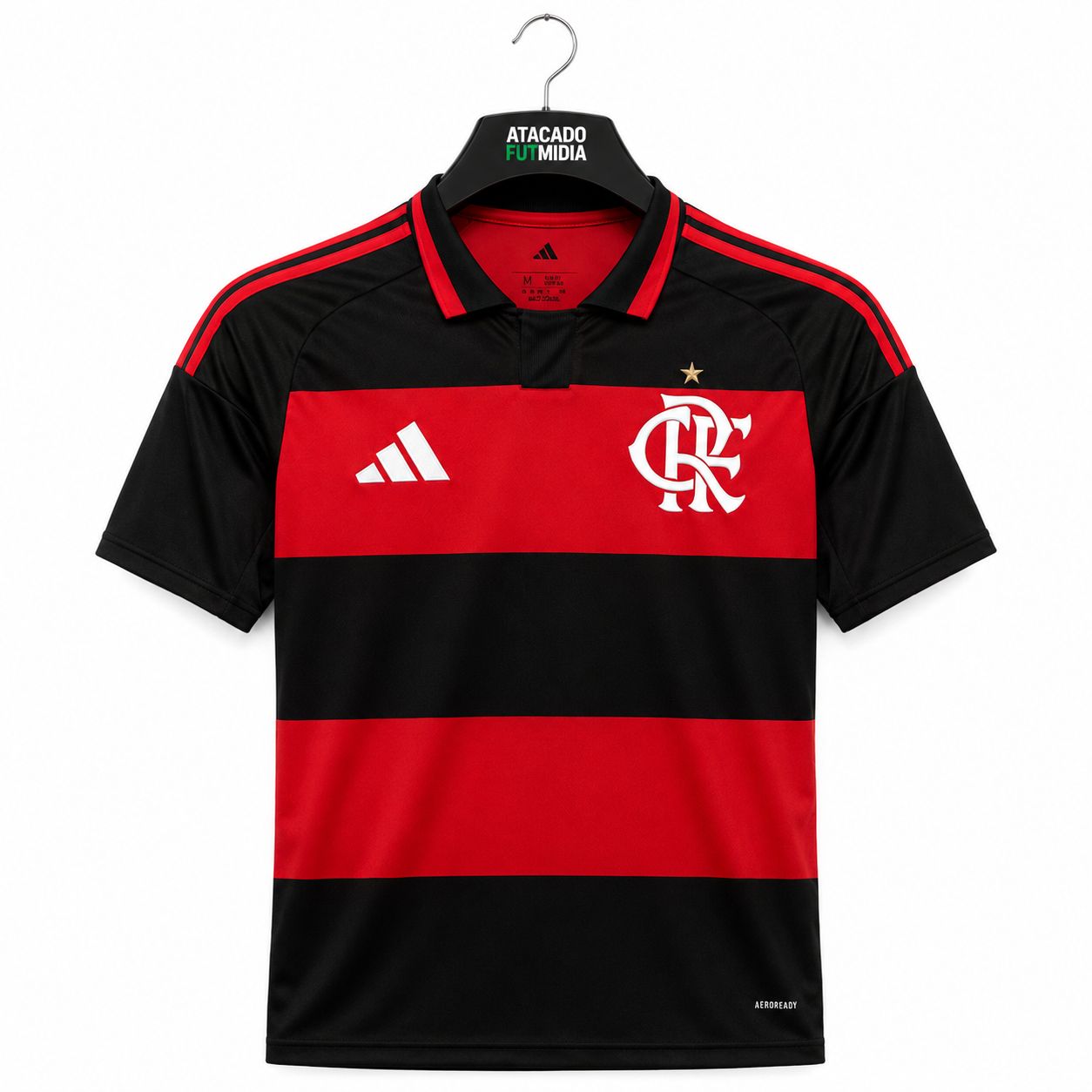 Camisa Adidas Flamengo 2026/27 Torcedor Masculino - Vermelho