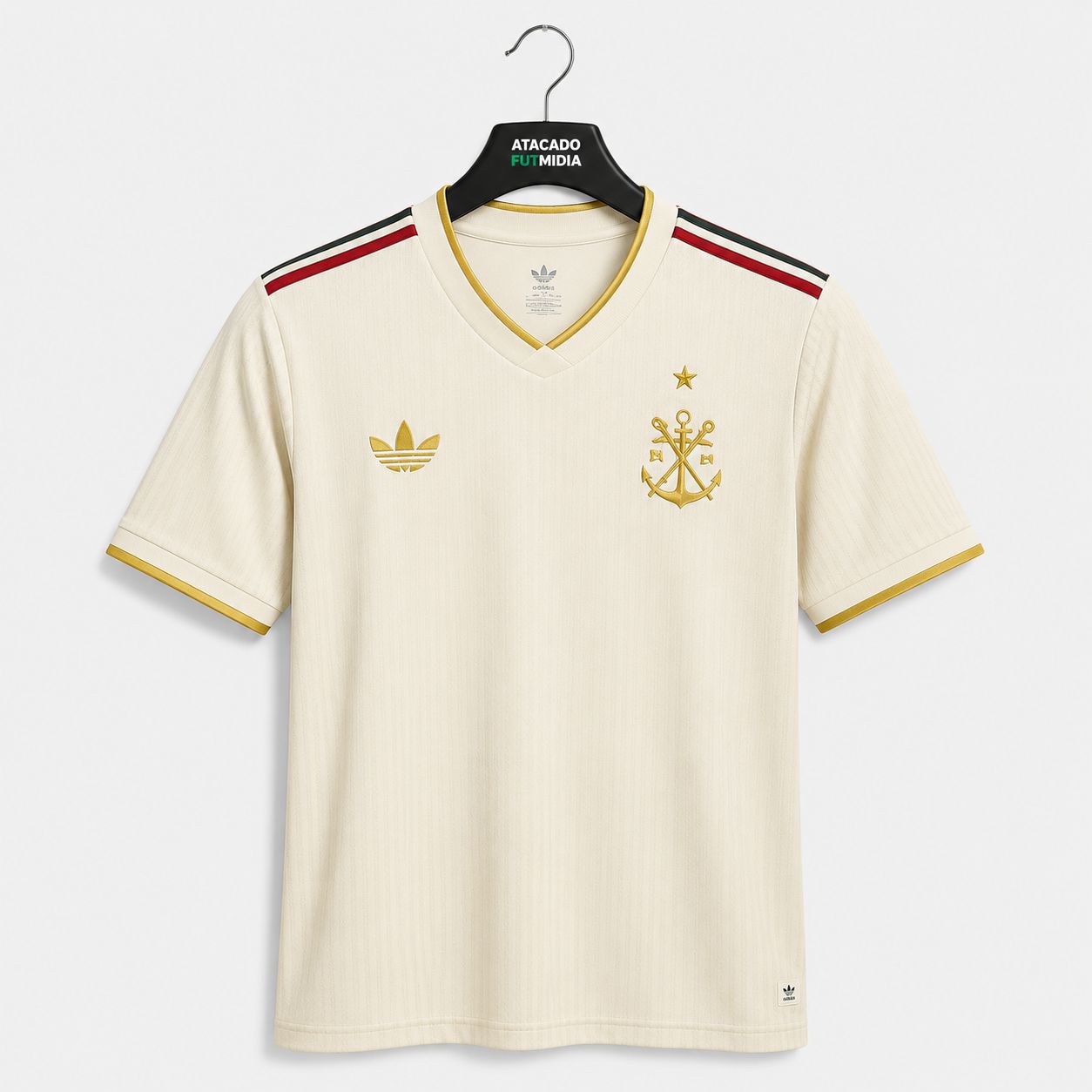 Camisa Adidas Flamengo III 25/26 Torcedor - Bege