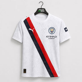 Camisa Manchester City Branca 25/26 Torcedor Masculina