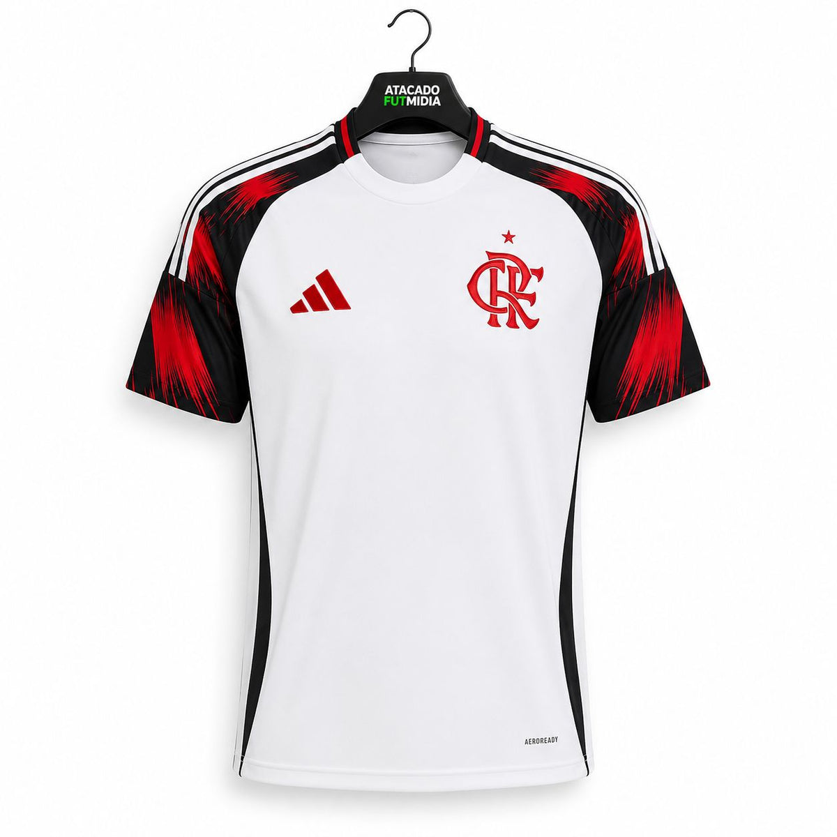 Camisa Flamengo II 25/26 Torcedor Adidas Feminina - Branco